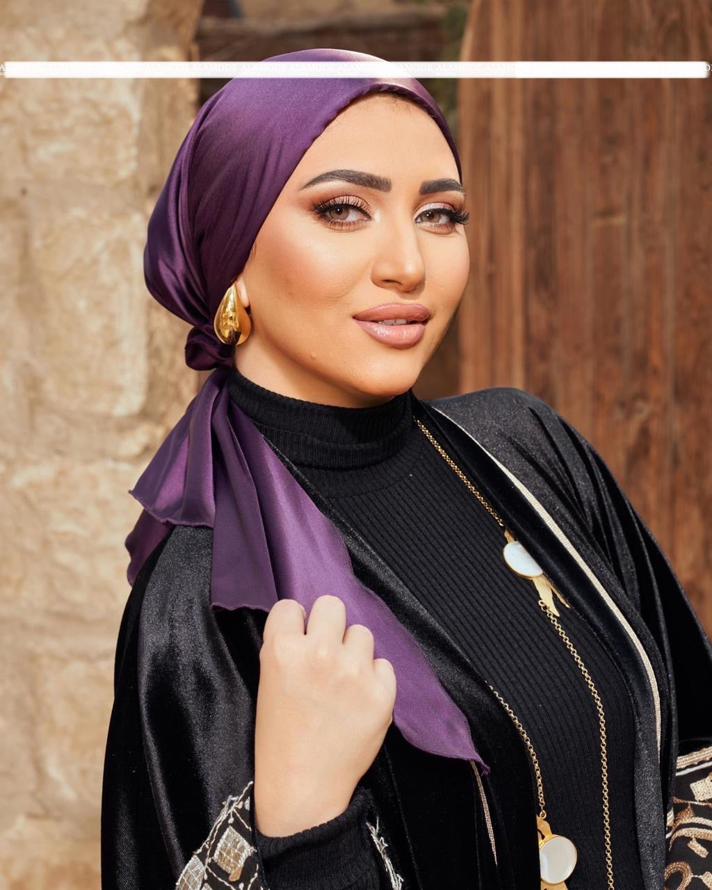 Satin - Purple Turban