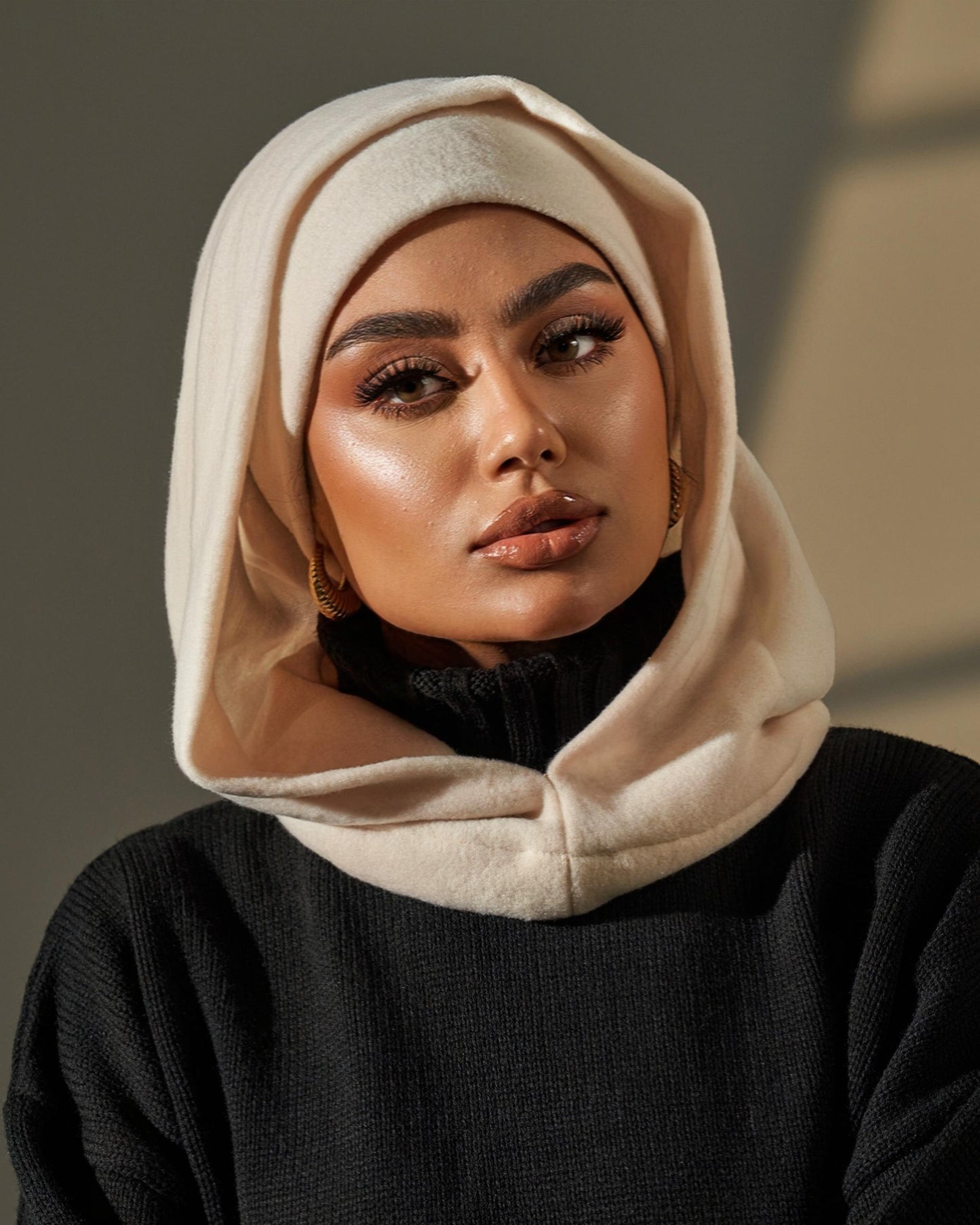 Two Pieces Hijab - Beige