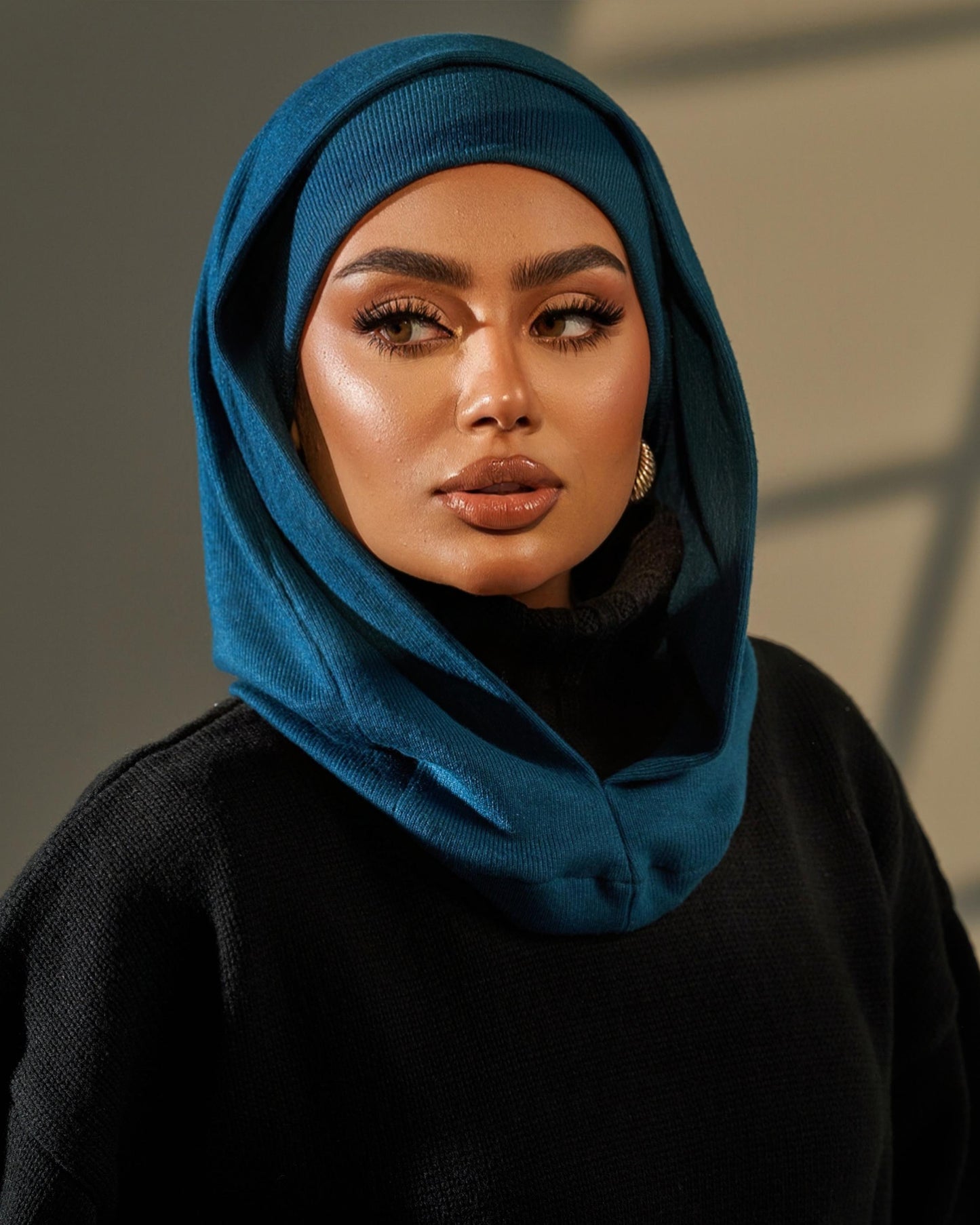 Two Pieces Hijab - Blue