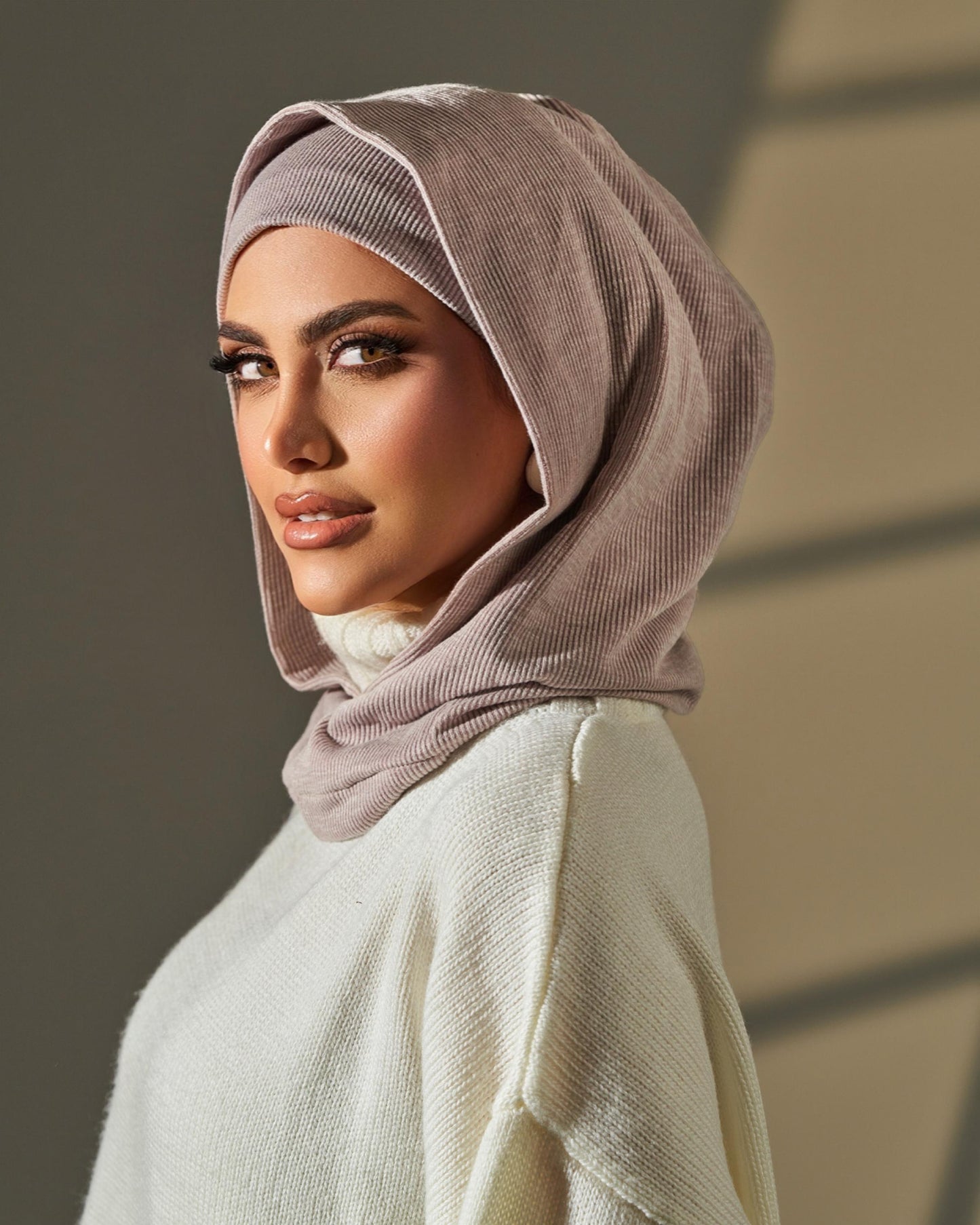 Two Pieces Hijab - Nude Pink
