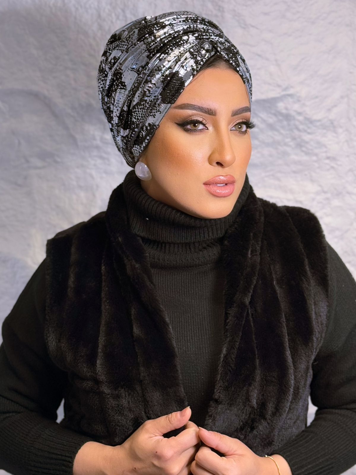 Formal - Snake Print Black & Silver