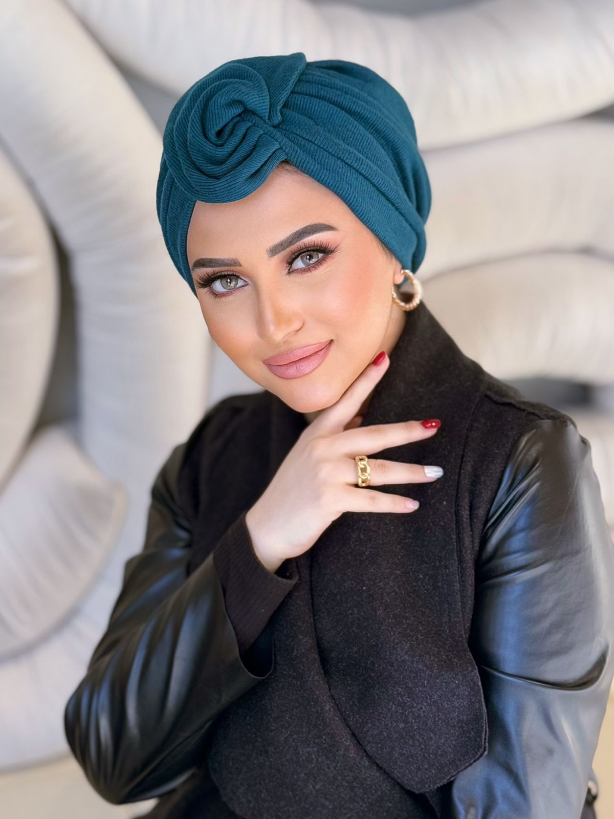 Wool - blue Turban