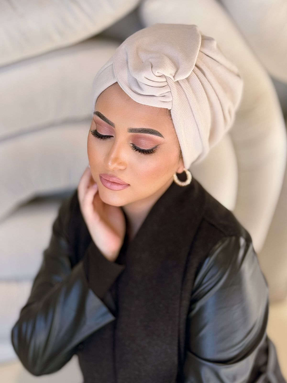 Wool - Beige Turban