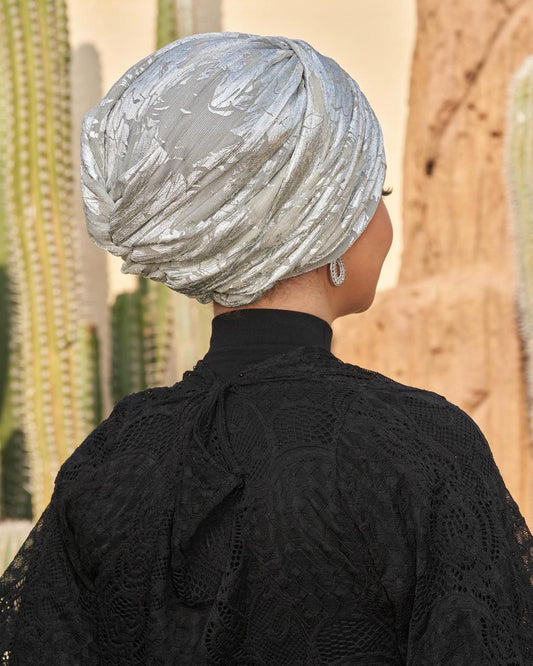 Formal Silver Turban