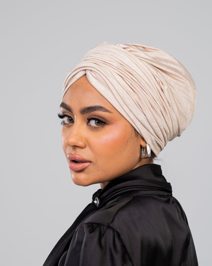 Turban with Bandana Beige