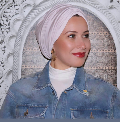 Baby pink turban