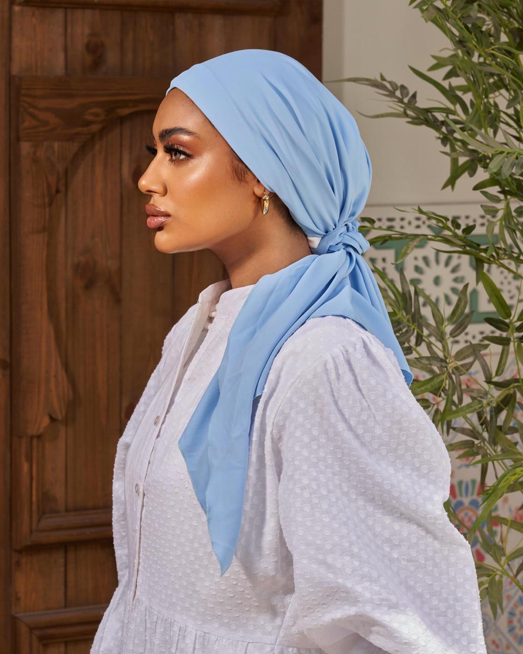 Turban with tie - Blue