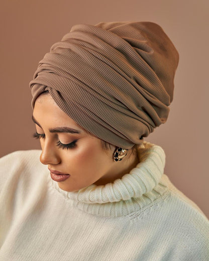 Turban - Dark Beige