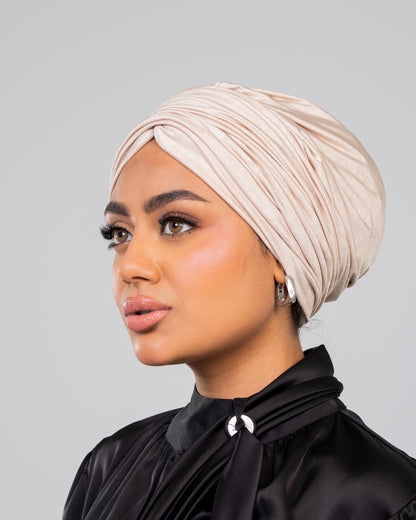 Turban with Bandana Beige