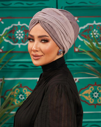Two Shades Turban - Gray