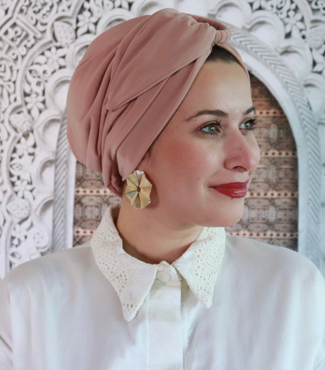 Nude ring turban
