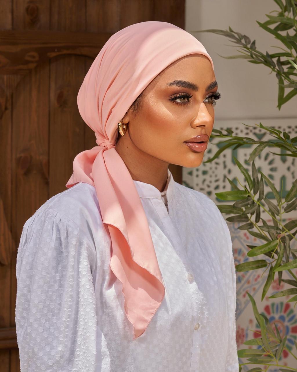 Turban with tie - Pink