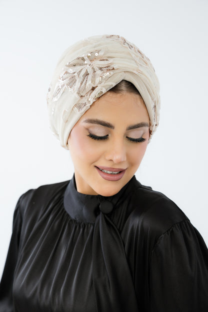 Formal Turban Beige