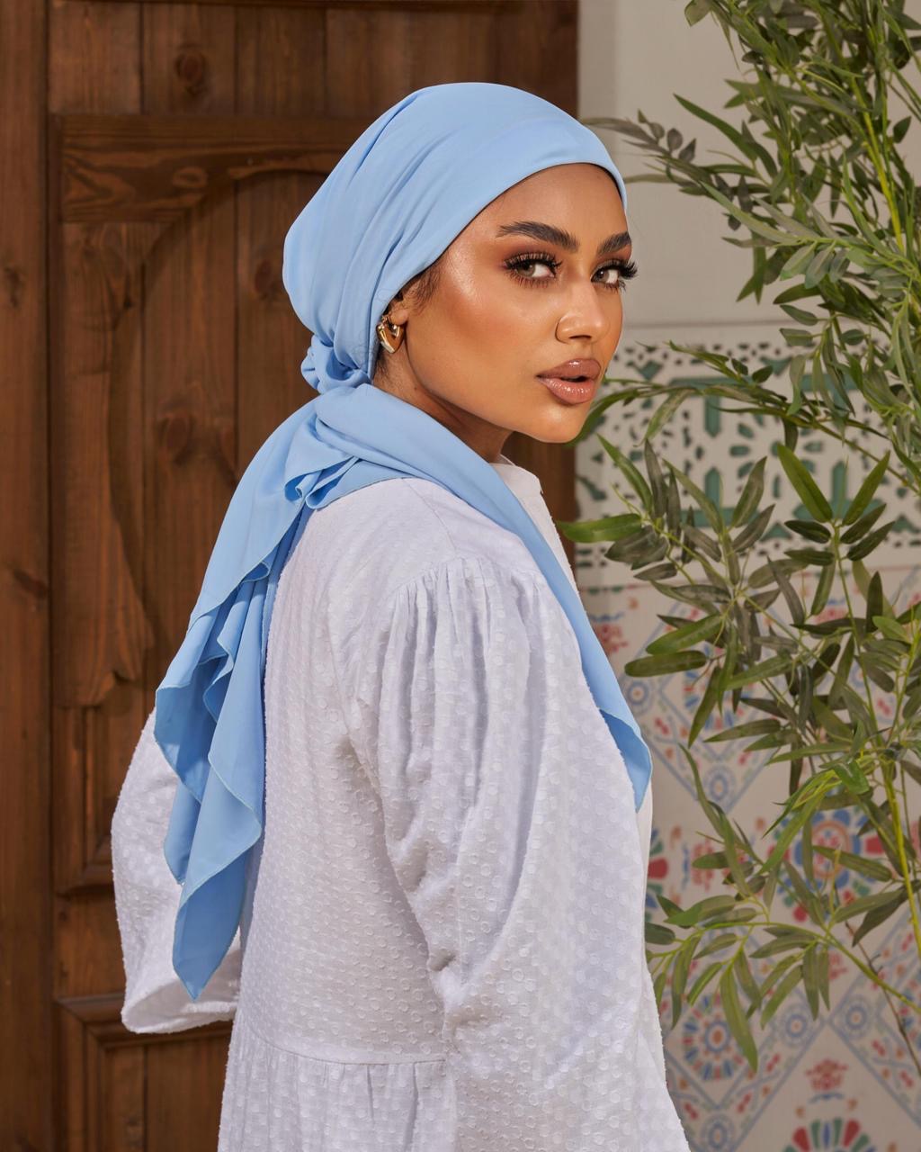 Turban with tie - Blue