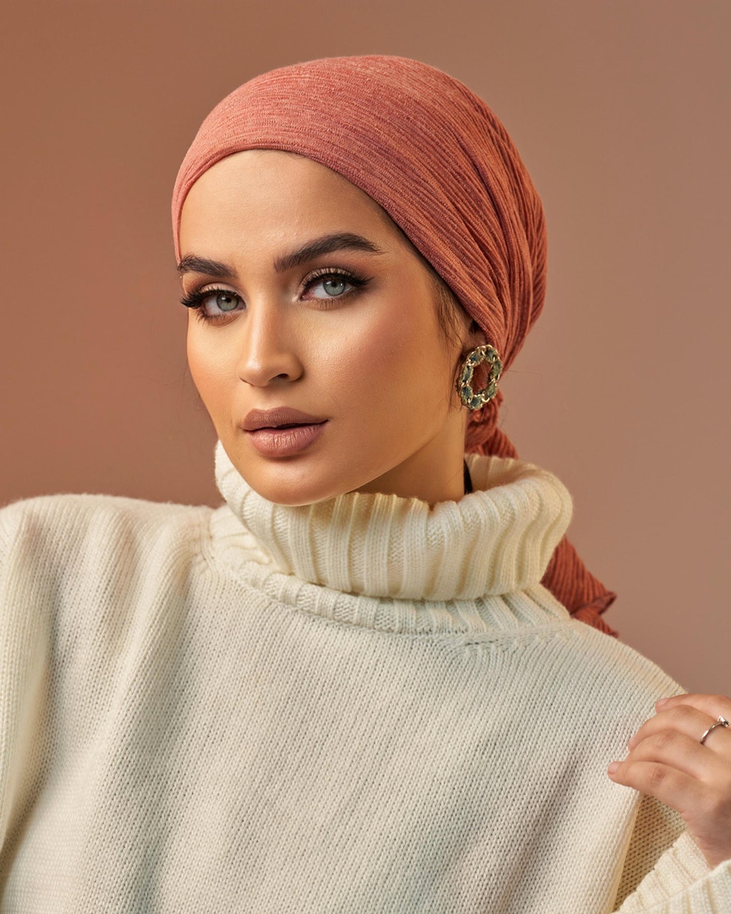 Turban with tie - Pink