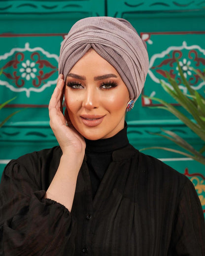 Two Shades Turban - Gray