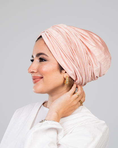 Turban with Bandana Peach