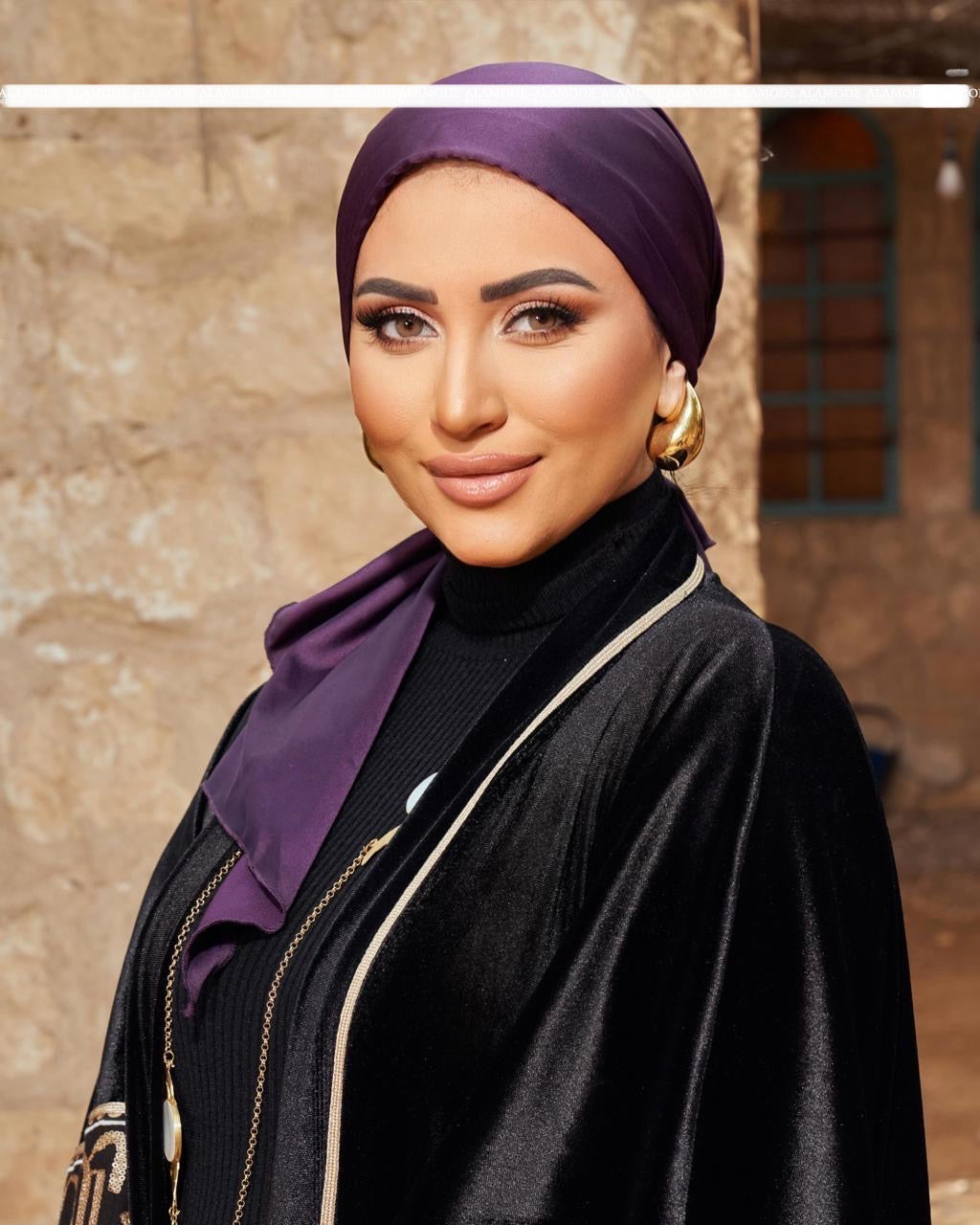 Satin - Purple Turban