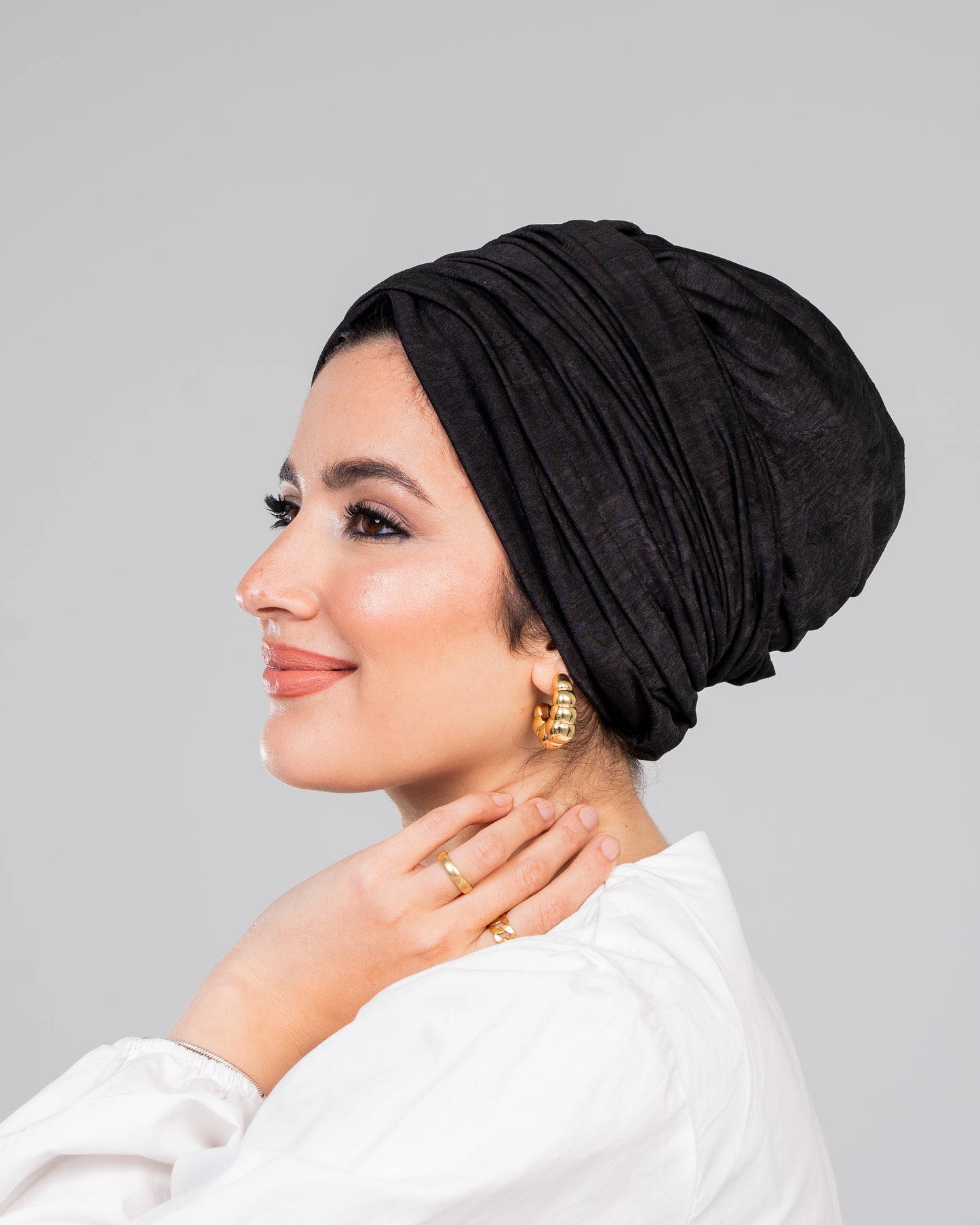 Turban with Bandana Black