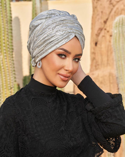 Formal Silver Turban
