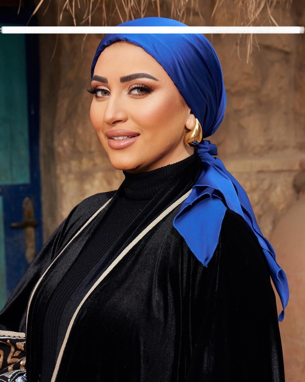 Satin - Blue Turban