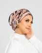 Turban with Bandana Peach Black Beige
