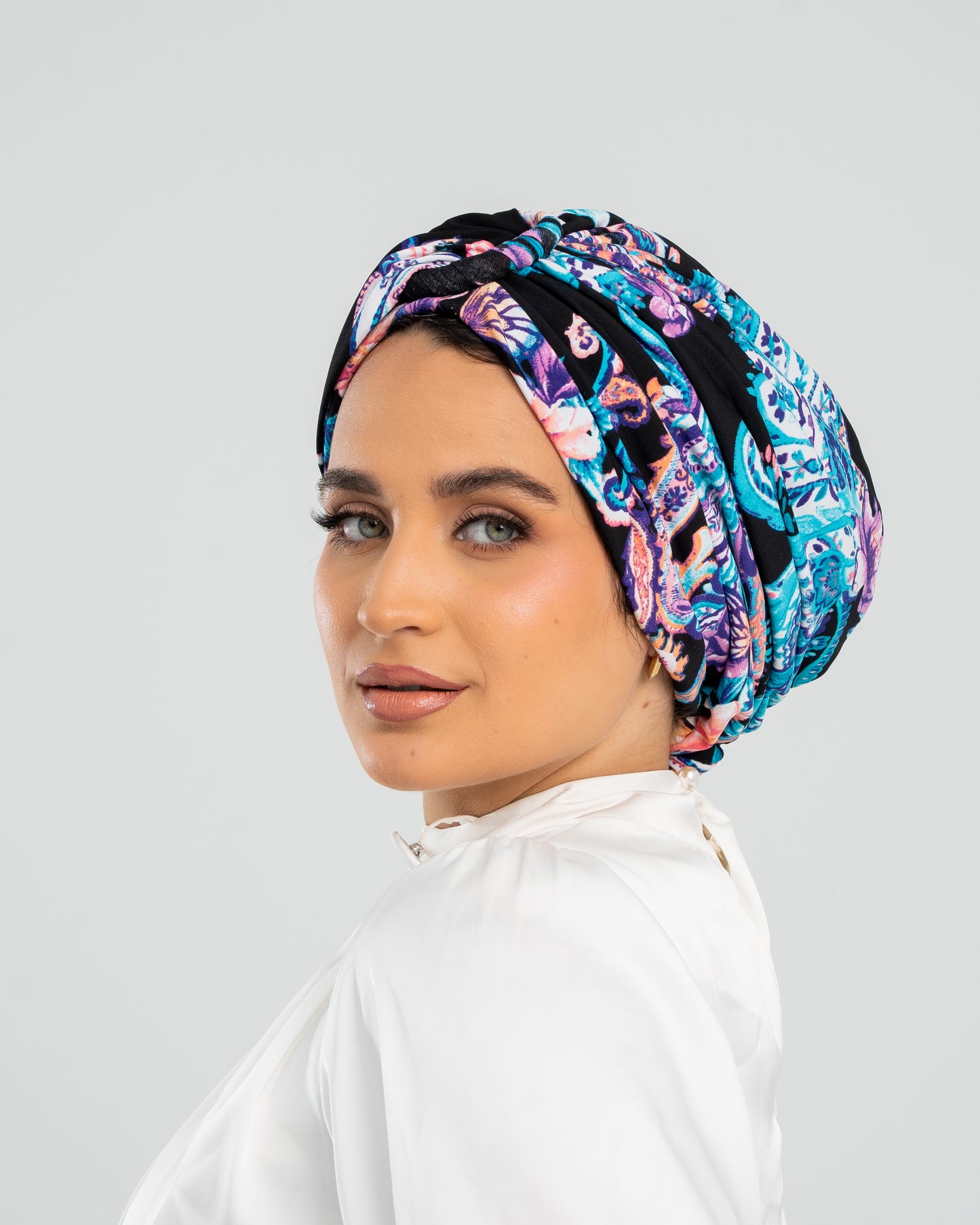 Ring Turban Black Blue Purple Orange White