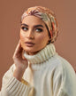 Turban with tie - Orange Green brown