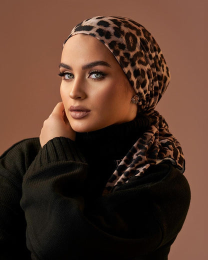 Turban with tie - Tiger Print