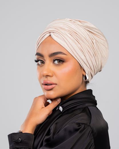 Turban with Bandana Beige