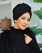 Formal - Ring Black Sparkling Turban