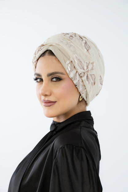 Formal Turban Beige