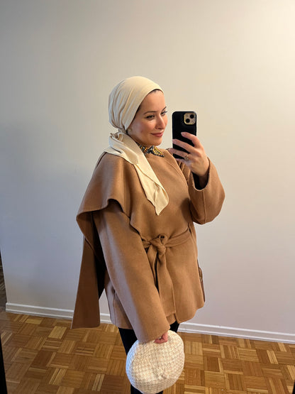 Turban with tie - Beige