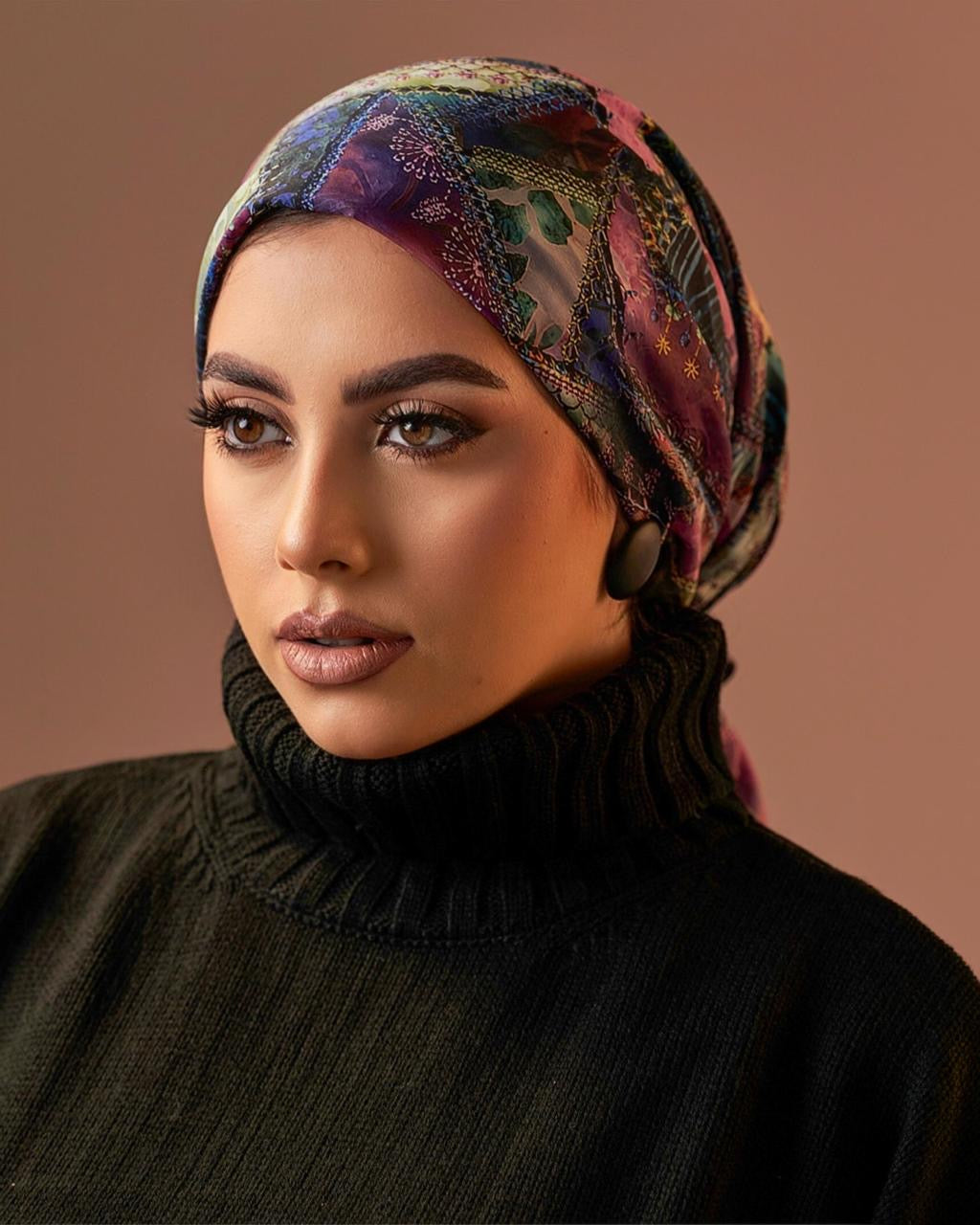 Turban with tie - Fuchsia