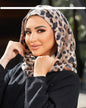 Wool - Two Pieces Tiger Print Hijab