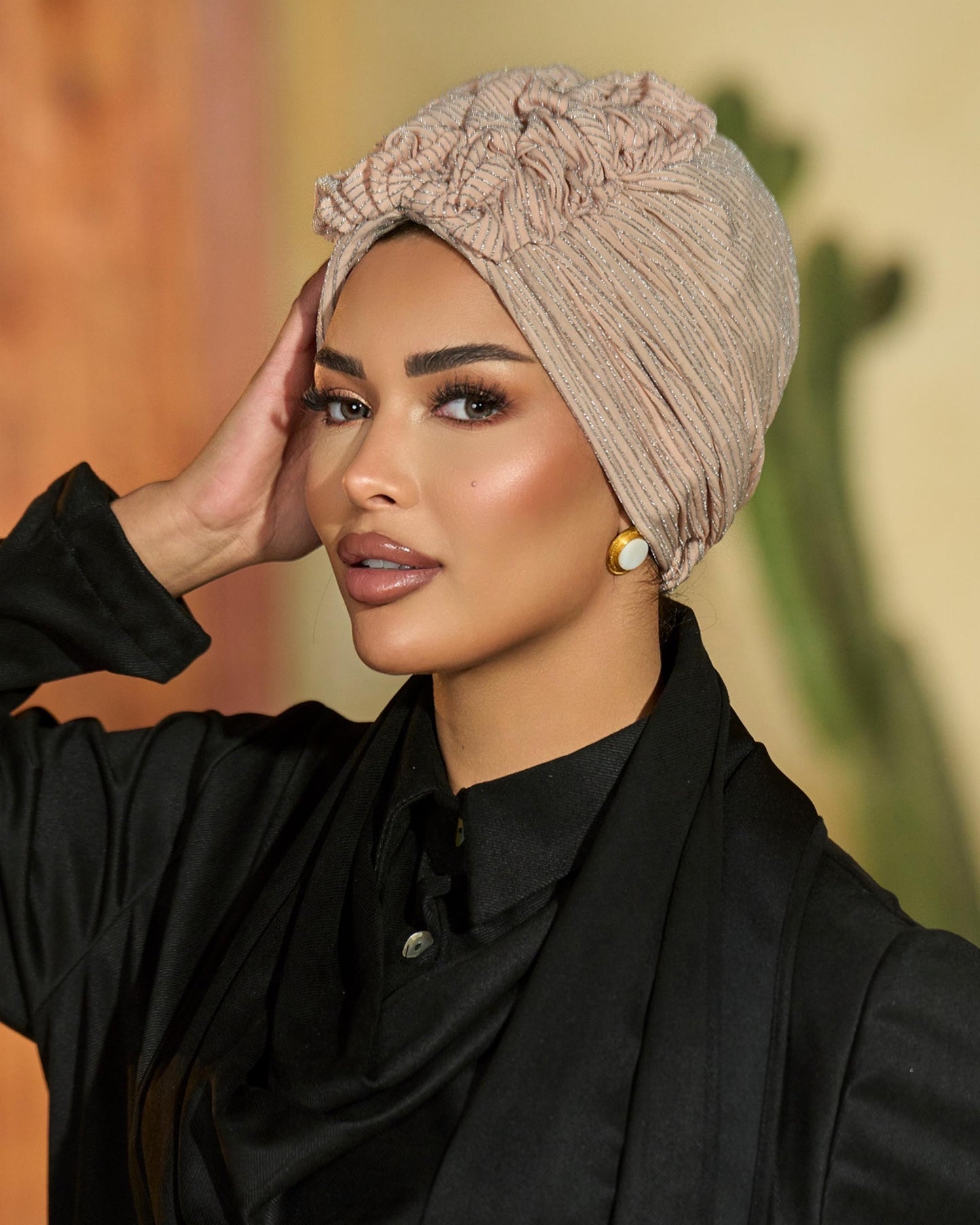 Formal Turban Beige