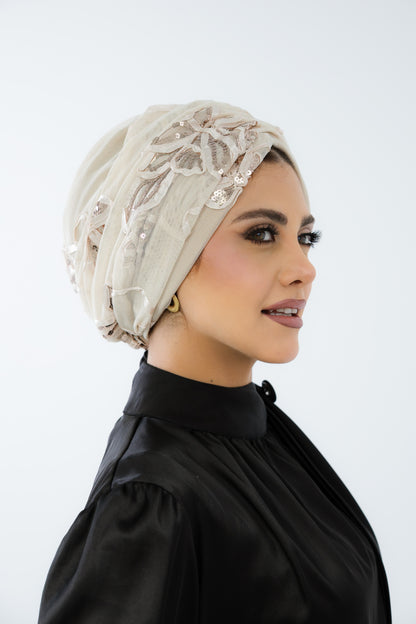 Formal Turban Beige