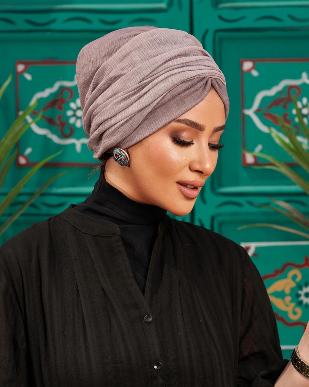 Two Shades Turban - Gray