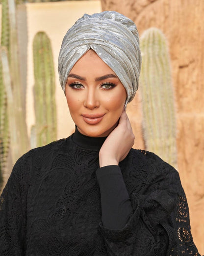 Formal Silver Turban
