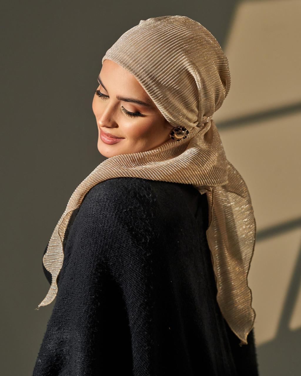 Turban with tie - Gold