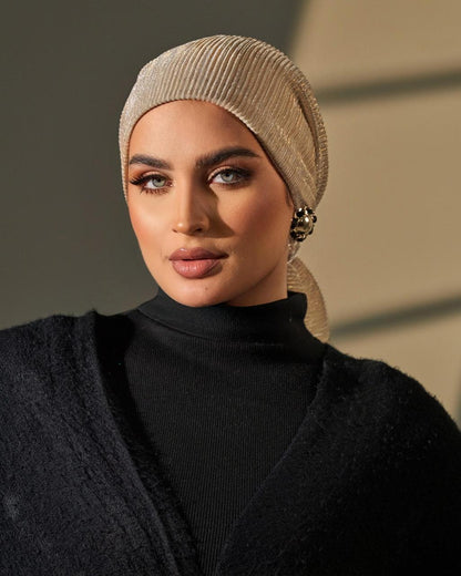 Turban with tie - Gold