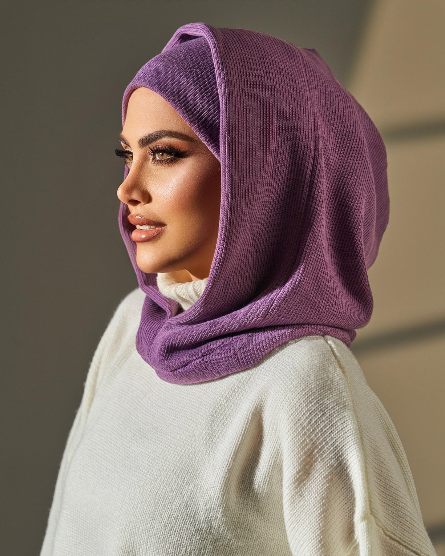 Two Pieces Hijab  - Light Violet