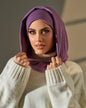 Two Pieces Hijab  - Light Violet