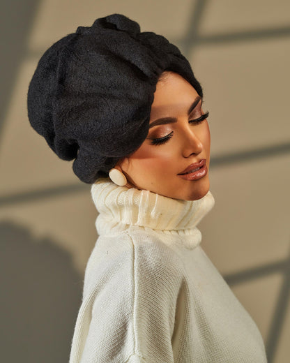 Turban Wool - Black