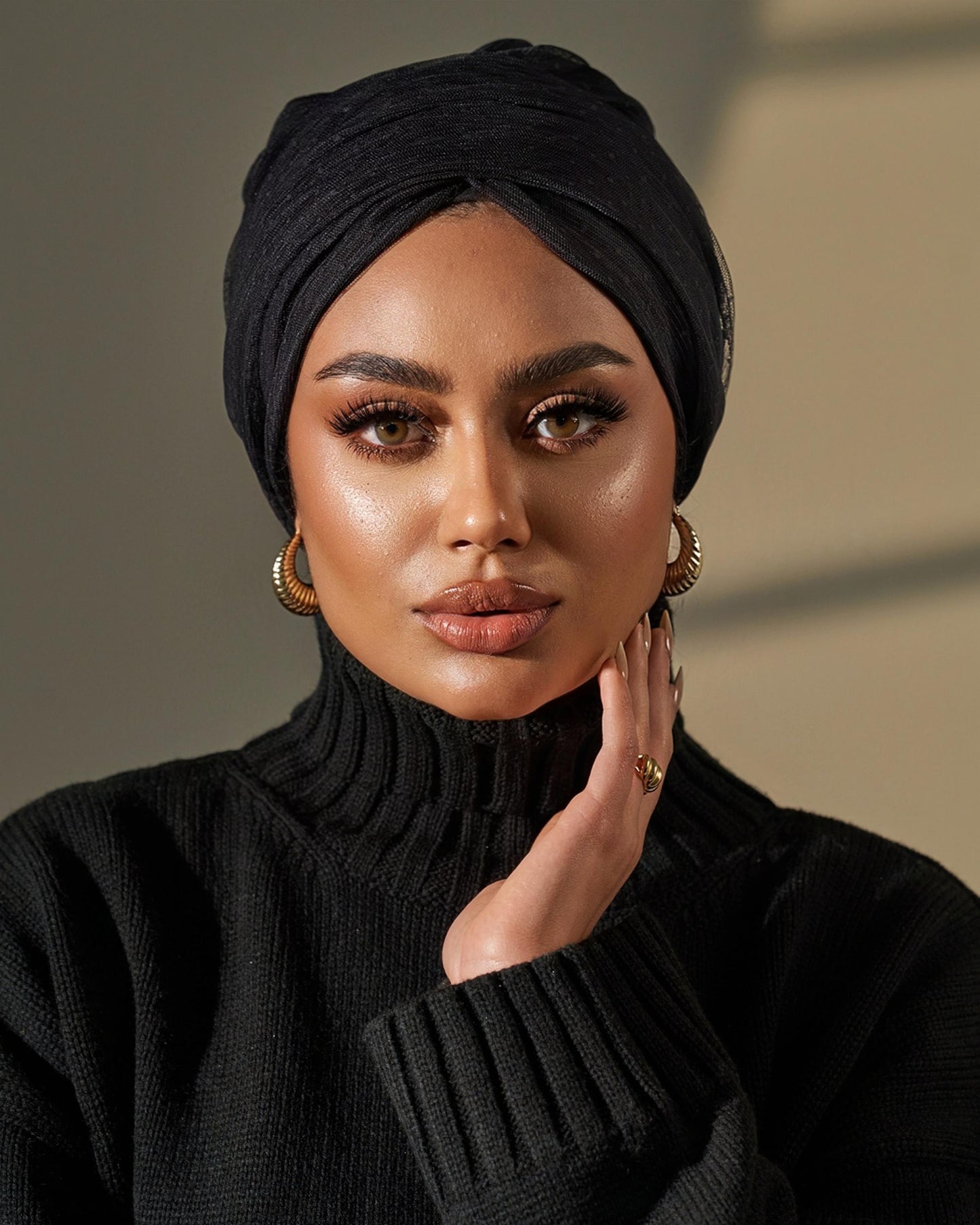 Turban Tulle - Black