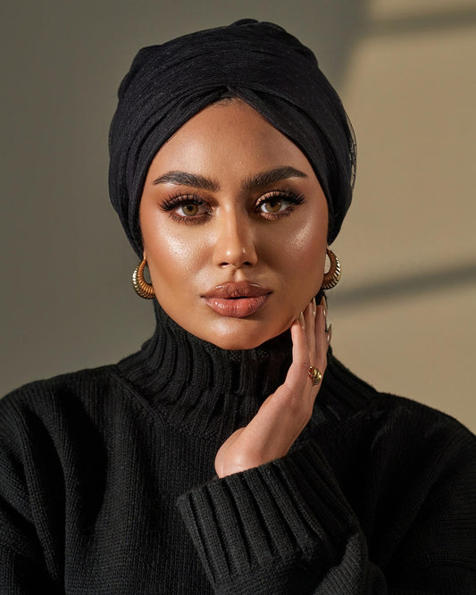 Turban Tulle - Black