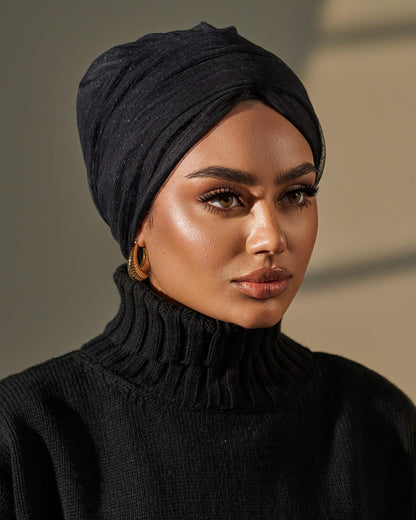 Turban Tulle - Black