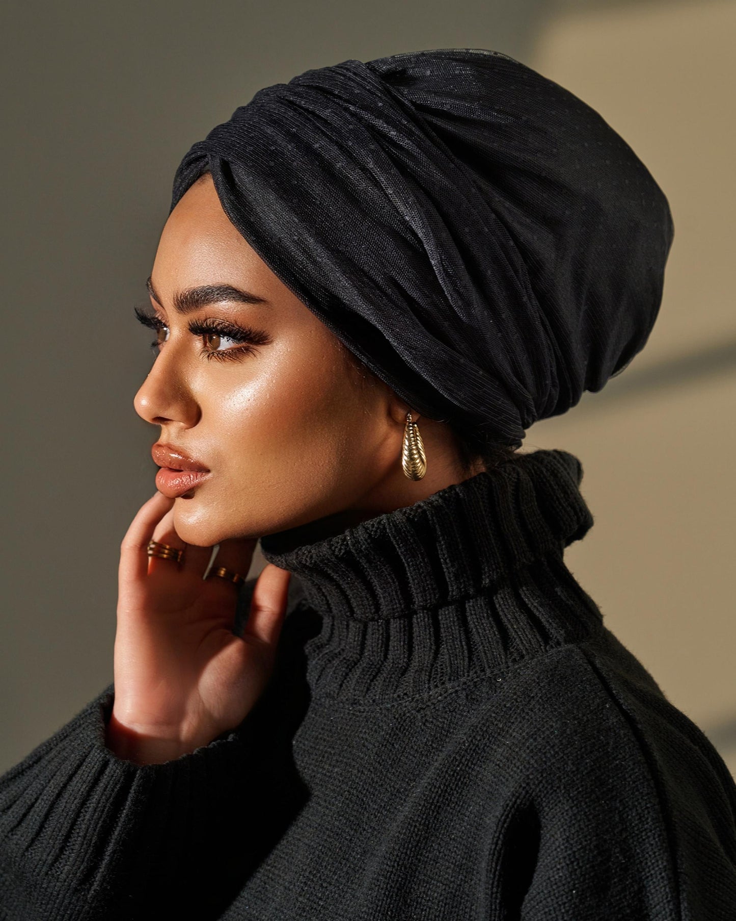 Turban Tulle - Black