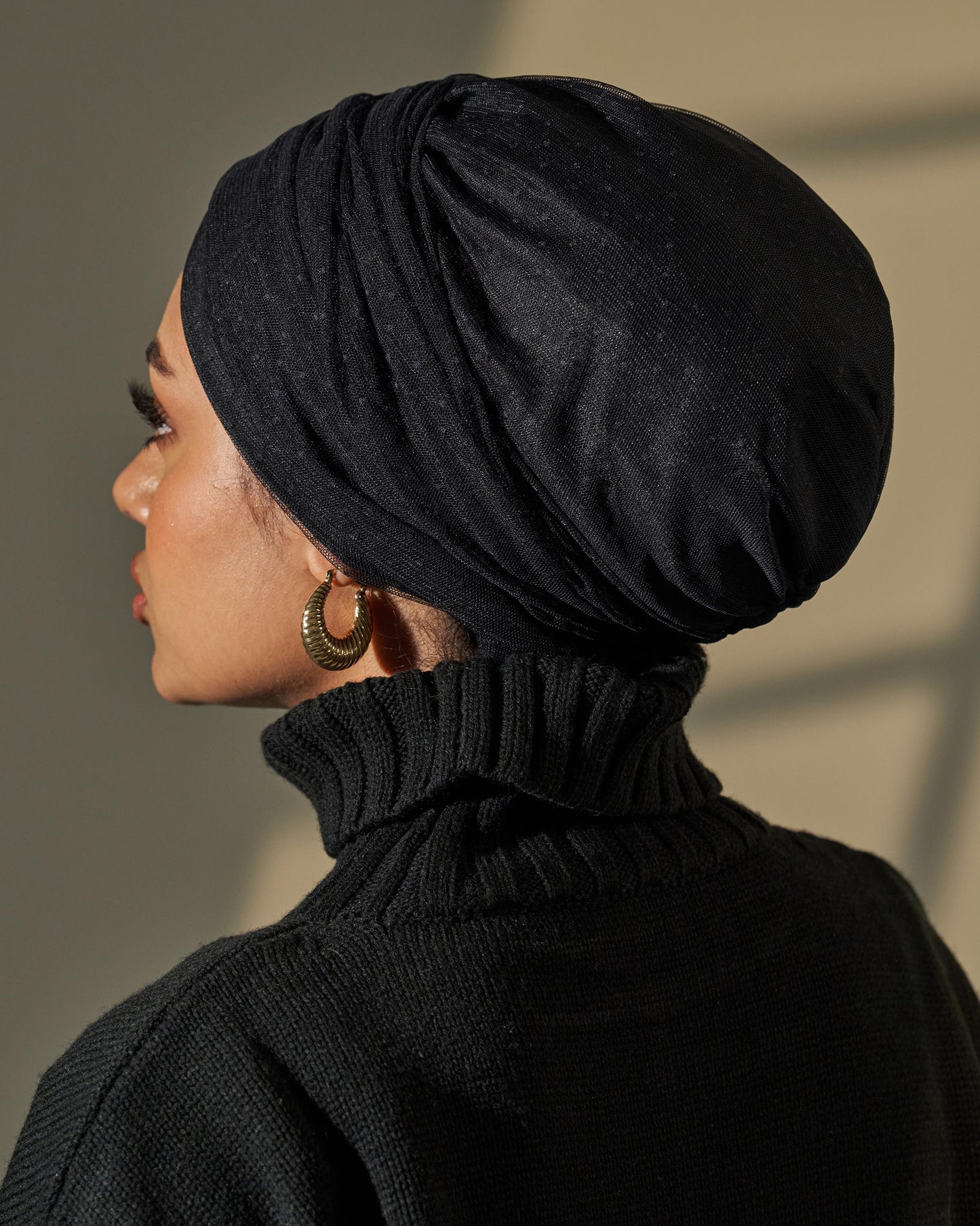 Turban Tulle - Black