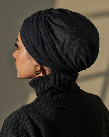 Turban Tulle - Black